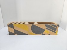 Mini Modens Beech Desk Organiser Stationery Storage Box Pen Pencil Holder 