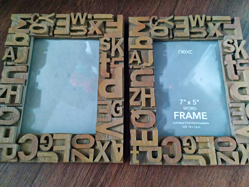 Next 7x5in word - 7x5in, frame