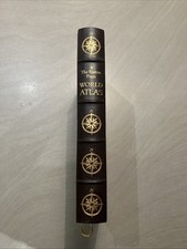 The Easton Press WORLD ATLAS  Leatherbound (1984) Bill Willett Cartography