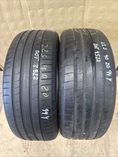 2X 225/40/20 94Y GOODYEAR EAGLE F1 ASYMMETRIC 3 XL RSC RUNFLAT DOT:2022 Tested