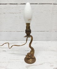 Vintage Brass Koi Fish Lamp