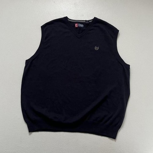 Vintage chaps navy blue neck - navy,