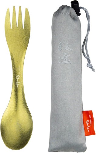 Tito titanium spork 1 - spork, 2-in-1