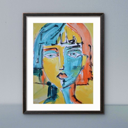 Original abstract portrait - abstract,