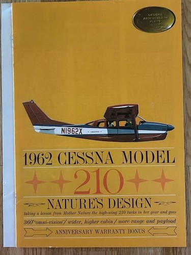 Rare 1962 cessna model - 1962, 210