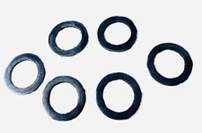 Pack of 6 Black Rubber Washer For Whirlpool, Smeg Gas Cooker Hob New 1/2" Inlet 