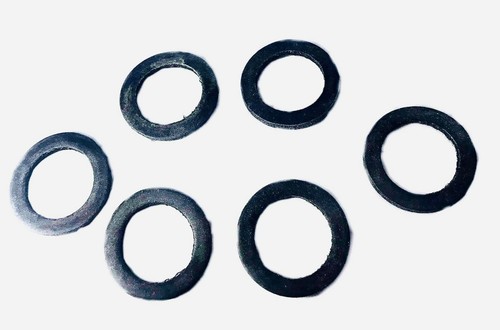 Pack black rubber washer - of, 6