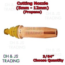 Propane Gas Cutting Nozzle PNM Weld Tip Standard 3/64" Oxygen (5mm - 12mm) Tips