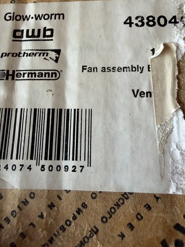 Glowworm 438046 fan - fan, assembly