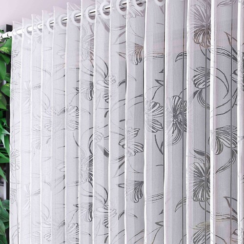 Jardiniere net curtain - , white