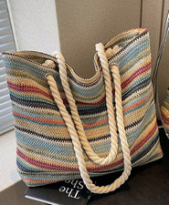 Rattan Holiday Bag Straw