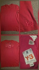 Ladies Y-3 Yohji Yamamoto Pink Russian Doll T Shirt Top M 10 - 12 Y3 Adidas 104