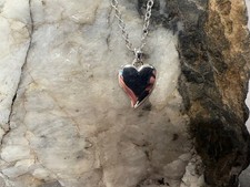 Clogau Welsh Silver & 9ct Rose Gold Cwtch Double Heart Drop Pendant 22" Sterling