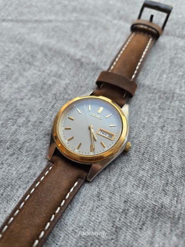 Seiko watch mens day - day, gold