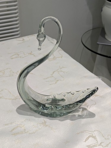 Whitefriars art glass swan - whitefriars,