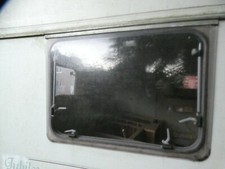 Caravan window, ABI Ambassador 34.5 x 24.7 inch rubber seal, arms,hinges,catches