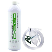 O-2GO 18L Oxygen Can with Mask and Tube - Revitalize 95% Pure Oxygen