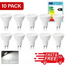 LED GU10 Bulbs Spot Light Lamps Cool White light Downlights Light Bulbs 10 pack