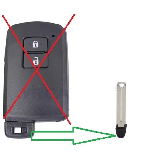 Toyota emergency uncut - uncut, key