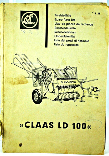 Original 1965 claas ld100 - 1965,