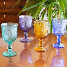 Coloured Glassware Wine