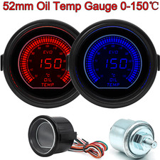 2" 52mm Red Blue Oil Temp