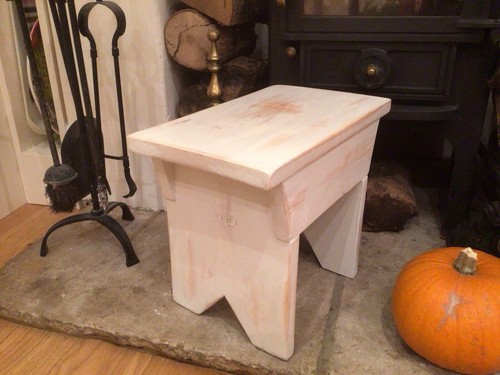 Small rustic shabby chic - small, stool