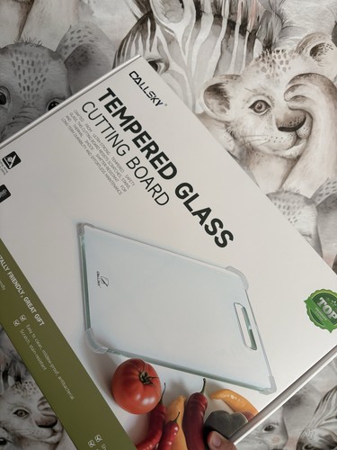 Tempered glass chopping board - tempered,