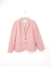 Joules Horatia Jacket Size 14 Pink Tweed Blazer Country Hacking Donegal Flecked