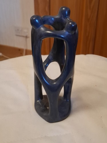 Carved black soapstone from - carved,
