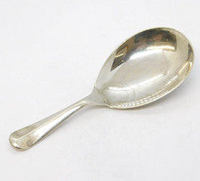 Victorian Sterling Silver English Pattern Tea Caddy Spoon Antique 1900 Sheffield