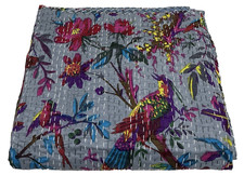 Indian Kantha Quilt Bedspread