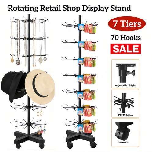 Tier rotating metal stand - metal,