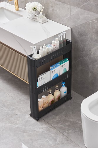 Slim slide out kitchen trolley - kitchen,