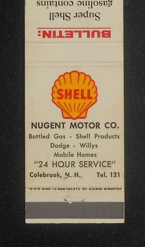 1950s nugent motor shell - motor, co.