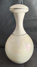 Iden Pottery White Lidded Vase