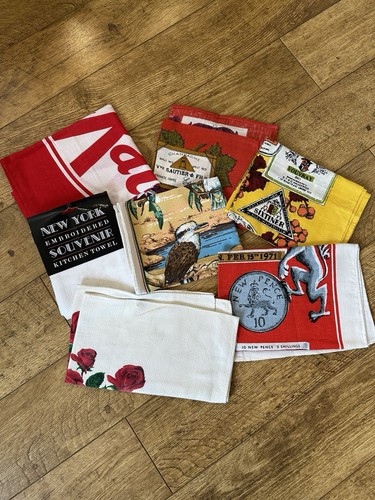 Vintage cotton tea - x, towels