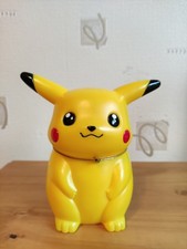 Vintage 2000/2001 Pokémon Pikachu Plastic Money Box Piggy Bank