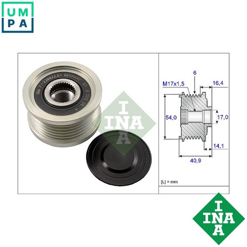 Alternator freewheel clutch - alternator,