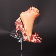 1950s Rose Fabric Jeweled