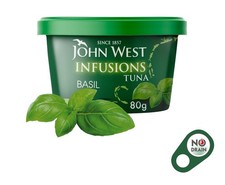 2 X John West Basil No Drain Tuna Infusions 80g