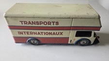 Tin Toy Joustra Camion Transports Internationaux Truck Lorry Tole Jouet
