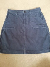 Ladies Corduroy Skirt Size 10  Denim Blue By TU "used Immaculate Condition "
