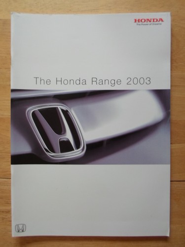 Honda range 2002 - range, 2003