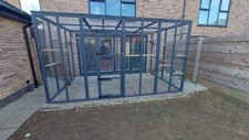 3-Sided Grey Catio -  8ft x