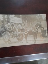 Old PC ROYALTYDressed Horse & Cart GOD SAVE THE KING RP (Ernest. C.Argall Truro)