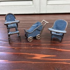 Vtg Blue Kilgore Baby Carriage