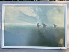 VINTAGE MARIO BORDI FREEDOM OF THE PLAINS HORSE PAINTING FRAMED WALL ART SIGNED