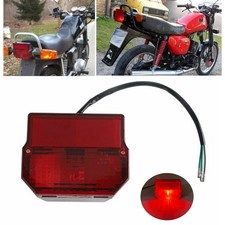 Integrated E15 License Plate Brake Tail Light For MZ ETZ 150 SUZUKI TS 125 250