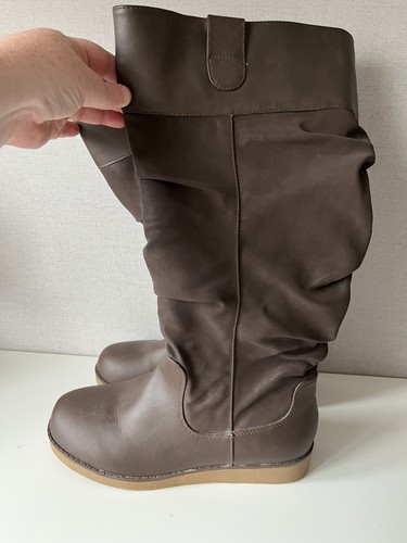 Evans lilly brown boots - brown, size